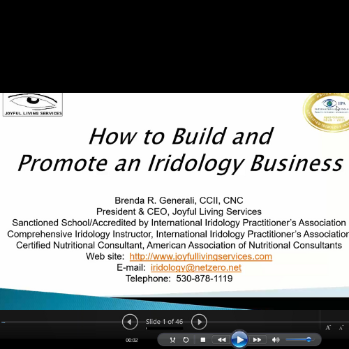 How can I Promote and Build my Iridology Business_