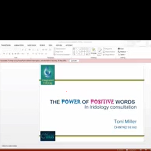 The Power of Positive Words in Iridology Consultations