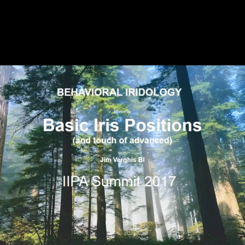 Behavioral Iridology-Basic Iris Positions