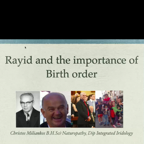 Rayid Iris Analysis and Birth Order-Part 4