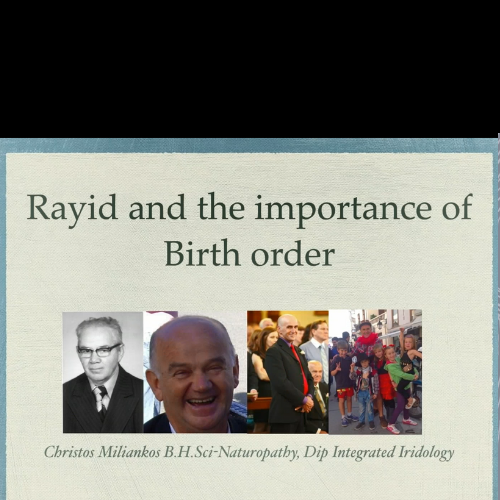 Rayid Iris Analysis and Birth Order-Part 1